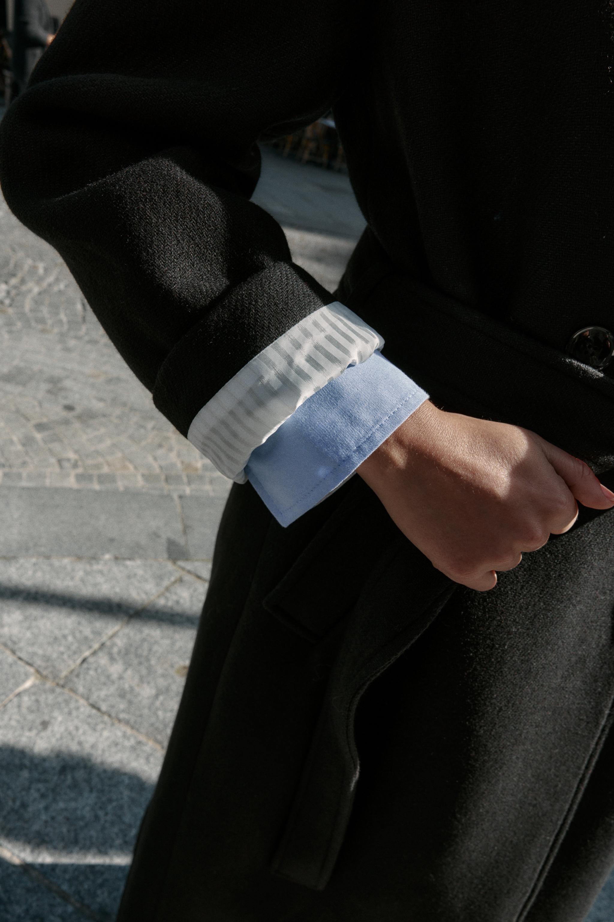 LONG BELTED WOOL COAT